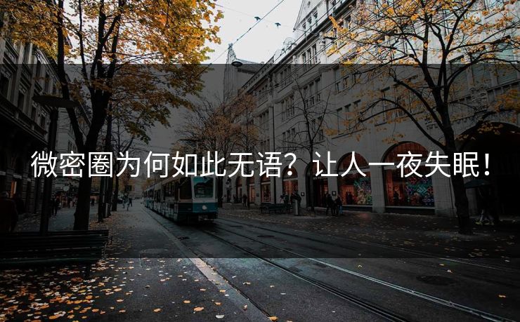 微密圈为何如此无语？让人一夜失眠！